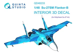 QUINTA Studio 1/48 Interior 3D Decal Su-27SM 3D-Printed (KH) QD48233 - Bild 1 von 13