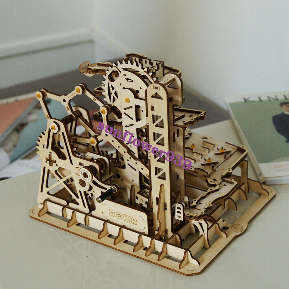 Robotime Laser Cut 3D Puzzle Wooden Marble Run Kits  for Assembly oy Adults Kids - Image 1 of 1