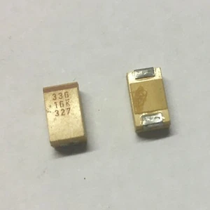 TANTALUM CAPACITORS 33uF 16V SMD USED (100 PCS) - Picture 1 of 2