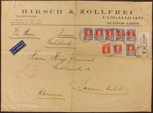Zeppelin 1934 Argentinien Reko-Brief Grossformat Hannover Dessau Si 269 B / 1994 - Bild 1 von 2