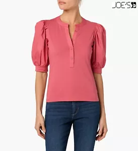 JOE'S COLLECTION NWT $148 MIXED MEDIA STATE ROSE COTTON HENLEY. SIZE S - Picture 1 of 12