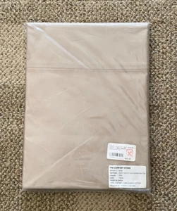 The Company Store Flat Sheet Supima Sateen E1I4 Twin Size Driftwood 500 TC - Picture 1 of 2