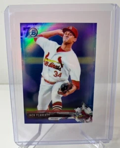 2017 Bowman Chrome Prospects Mini JACK FLAHERTY RC Blue Refractor SP /70 - Picture 1 of 2