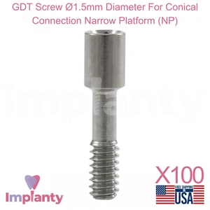 100x Vite GDT Ø1,5mm Diametro per Collegamento Conico Piattaforma Stretta (NP) - Foto 1 di 3
