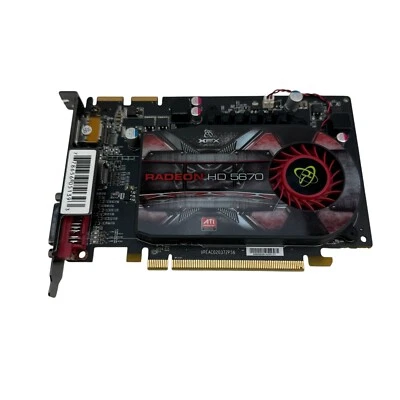 XFX ATI Radeon HD 5670 Video Card 1 GB | HD-567X-ZN Display Port HDMI DVI - Image 1 of 4