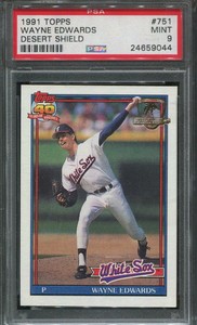 1991 Topps Desert Shield #751 Wayne Edwards psa 9 Mint