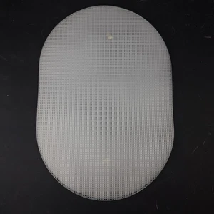Vtg Plastic Canvas Mesh Lot of 6 Oval Platemat Pieces 17.5"x12" Crafting - Picture 1 of 4