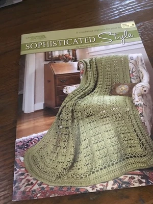 Sophisticated Style Afghans to Crochet Leisure Arts 5 Designs - Image 1 of 4