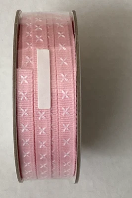 NEW! Stampin Up! 1/4" Blushing Bride (pink) Double-Stitched Ribbon - Image 1 of 3