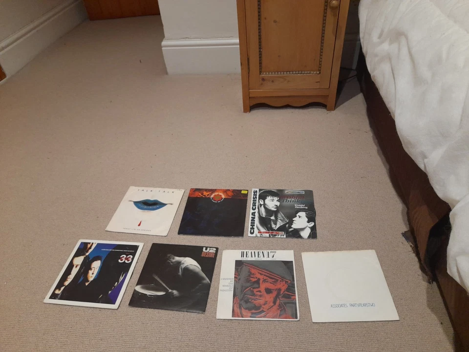 Collection of 7 1980s Rock 7" vinyl Records Simple Minds U2 Talk Talk Lloyd Cole — 第 1/1 张图片