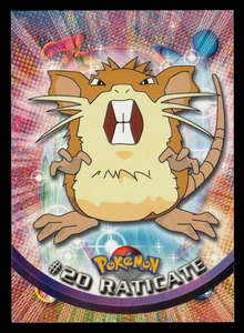 NM - Pokemon Topps Raticate #20 TV Animation Edition Series 1 (Black Logo) - Picture 1 of 2