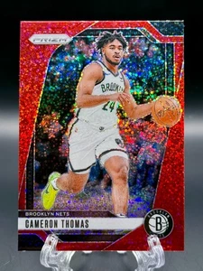 2024-25 Cameron Thomas Panini Prizm Red Sparkle Parallel Nets - Picture 1 of 2