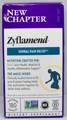 New Chapter Zyflamend Whole Body Joint Supplement 180 Capsules New Exp. 04/2028 - Image 1 of 4