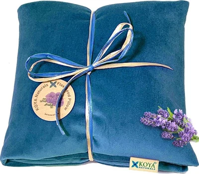 KOYA Naturals Soft Velvet Flax Seed Pillow with Lavender- Microwave Heating P... - Image 1 of 4