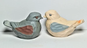 Avon Vintage Spring Melodies Birds Salt & Pepper Shakers Resin/Faux Wood Look FS - Picture 1 of 4
