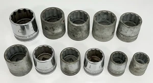 11pc SK & Craftsman 2"-1-1/16" SAE 3/4" Dr. 12pt Mixed Shallow Socket Set - Picture 1 of 9