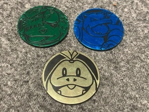Menge 3 Exklusive Jumbo Pokemon Münzen Blastoise Venusaur Fueco TCG - Bild 1 von 5