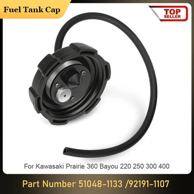 Fuel Tank Cap For Kawasaki Bayou Lakota 220 250 300 400 Tecate 4 51048-1133 - Image 1 of 4
