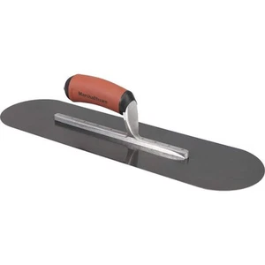 MARSHALLTOWN 18 in. x 5 in. Blue Steel Pool Trowel - DuraSoft Handle - Picture 1 of 4