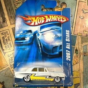 2007 Hot Wheels #143 All Stars FORD THUNDERBOLT White Variant w/White 5 Spokes - Picture 1 of 7