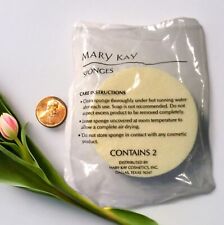 Mary Kay ~ Extra Large Round Cosmetic Sponges ~  2 in Package ~ Discontinued