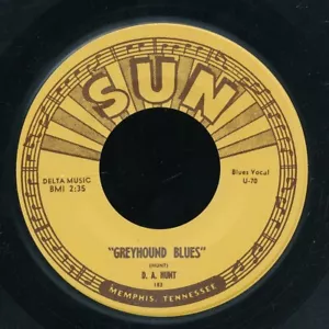 45tk-Blues-SUn 181-D.A.Hunt-(Greyhound Blues/Lonesome old jail) - Bild 1 von 2