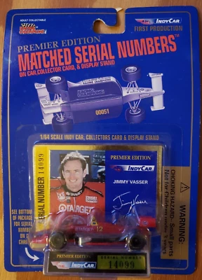 INDY CAR JIMMY VASSER Edición Premier Números de Serie Combinados 1/64 Campeones de Carreras Foto 1 de 2