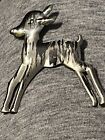 silver Deer Pin VINTAGE FASHION JEWELRY 1 PIECE COSTUME JEWELRY