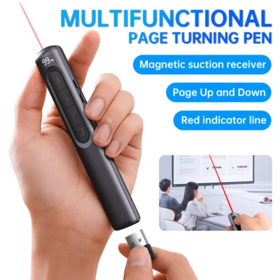 Power Point Presentation Remote Wireless USB Presenter Laser Pointer Clicker Pen - Image 1 of 4