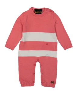 NEU Baby Strampler Strick Einteiler Erstling 56 62 68 Jungen Rot Weiß Designer - Bild 1 von 1