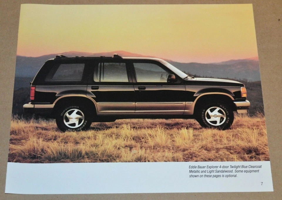 1991 FORD EDDIE BAUER EXPLORER ORIGINAL ADVERTISEMENT PHOTO AD 91★★ - Image 1 of 1
