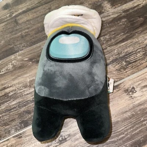NEW 12” Among Us Toikido Plush Stuffed Toy Robot Monster Black Cat Hat Halloween - Picture 1 of 6
