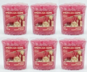 6 Yankee Candle American Home WARM & HAPPY HOME Wachs Votiv Mini Kerze 1,75 oz - Bild 1 von 1