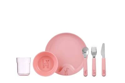 ROSTI MEPAL Mepal Kindergeschirr Mio 6-teilig - deep pink