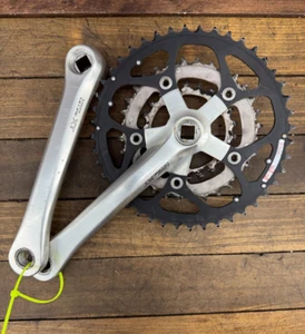 Vintage Shimano Deore XT FC-M737 Crank Set 175 mm 94 58 BCD Triple 90s MTB A9 - Picture 1 of 13