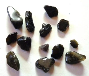 Lot schwarzer Obsidian poliert - Sardinien Natur (W832) Schau mal !💥💖 - Bild 1 von 1