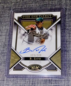 Barry Zito 2023 Topps Tier One Talent /249 Auto Oakland Athletics Autograph
