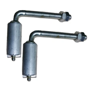 ALUMINUM 1/2" LARGE GARDEN GATE HINGE J-BOLT SMALL DRIVEWAY Pair for Welding - Picture 1 of 1