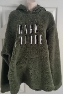 MENS SWEATSHIRT ASOS DARK FUTURE GREEN FLEECE SWEATSHIRT - SIZE M -XL - Picture 1 of 2