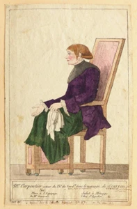 Le comédien CARPENTIER dans le rôle de SCARRON Gravure 18e siècle théâtre - Picture 1 of 3