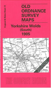 Old Ordnance Survey Map Yorkshire Wolds South 1905 - England Sheet 72