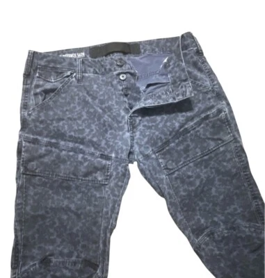 Pantalones G Star Raw Air Defence 5620 para hombre 32x30 azul marino cargo camuflaje 3D bolsillos ajustados Foto 1 de 4