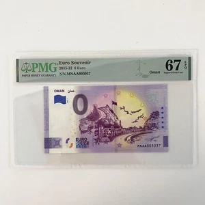 PMG 67 Hervorragendes Edelstein UNC - 0 Euro Souvenir Banknote Oman MNAA003037 unzirkuliert - Bild 1 von 3