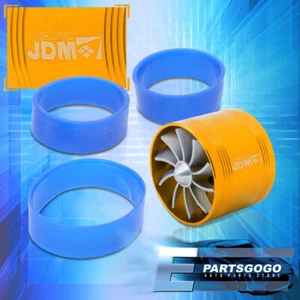 2.5" Super Intake Turbonator Single Fan Gas/Fuel Saver Gold For Supra MR2 AE86 - Picture 1 of 3