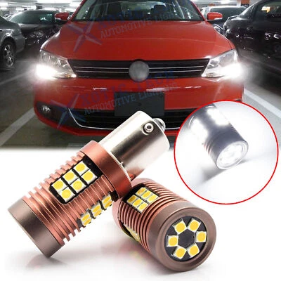 6000K White LED Bulbs for Volkswagen Jetta 2011-2016 Daytime Running Light DRL - Image 1 of 4