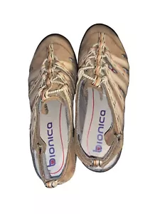 Bionica Malabar Slingback Platform Wedge Sport Sandal Pinecone Tan Nubuck Size - Picture 1 of 5