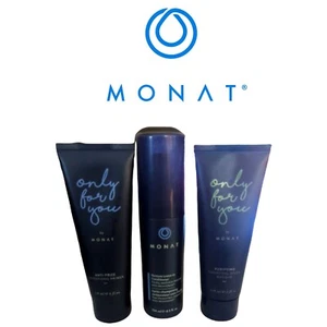 New Set 3 Monat Restore Leave-In Conditioner, Charcoal Masque, Smoothing Primer - Picture 1 of 12
