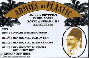 Armies in Plastic Egypt & Sudan Anglo-Egyptian Camel Corps Khaki Add-on #2 54mm - Picture 1 of 2
