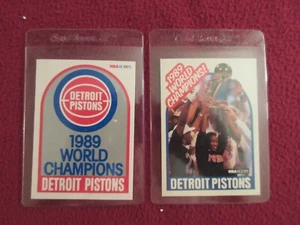 (2)Detroit Pistons Champions#353A 1989 Hoops Detroit Pistons Basketball Card NBA - Picture 1 of 2