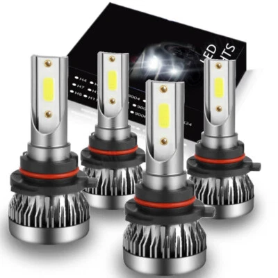 LED Headlight High Low 4x Bulbs Kit For GMC C/K 1500 Sierra Cab Pickup 1990-1999 - Image 1 of 4